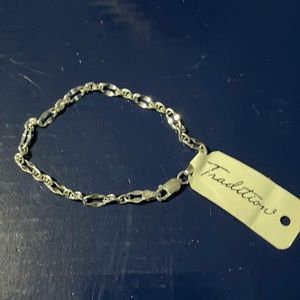 NWT Tradition Sterling Silver bracelet size 7.25”